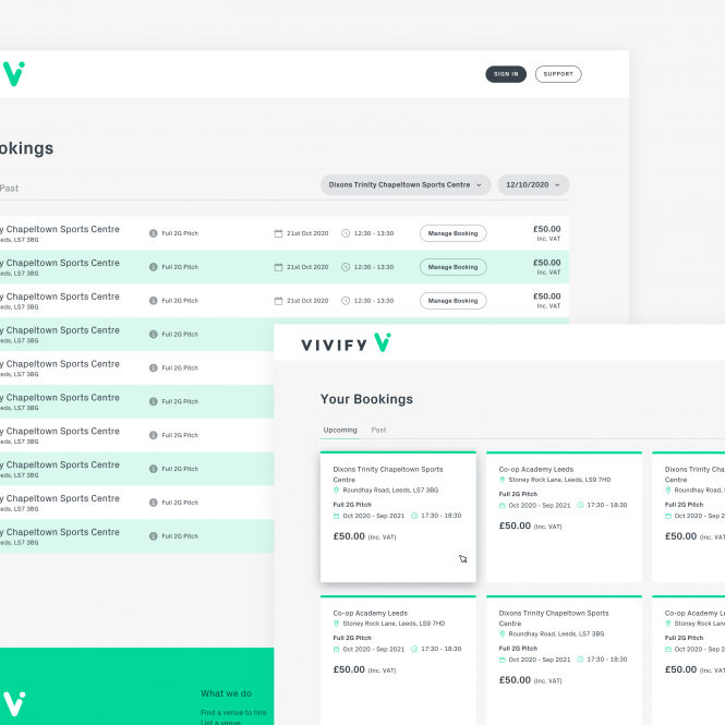 Vivify's Booking System